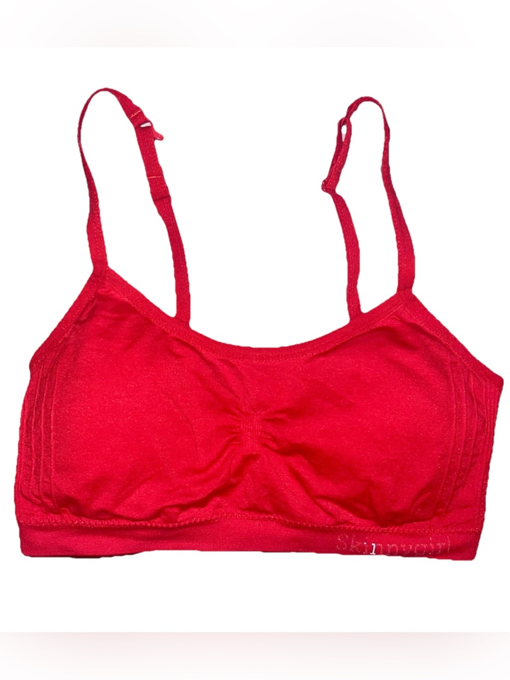 Skinnygirl Women’s Red Comfort Bralette/Sports Bra Size M